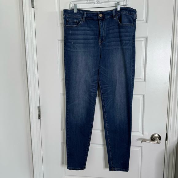 William Rast Womens Sculpted High Rise Blue Denim Skinny Jeans Size 33 - Picture 11 of 13